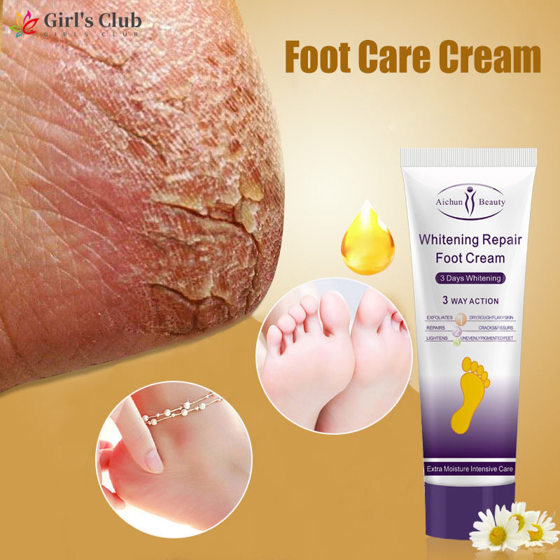 Foot Care Cream Heel Chapped Cracked Exfoliator Feet Skin Repair Scrub