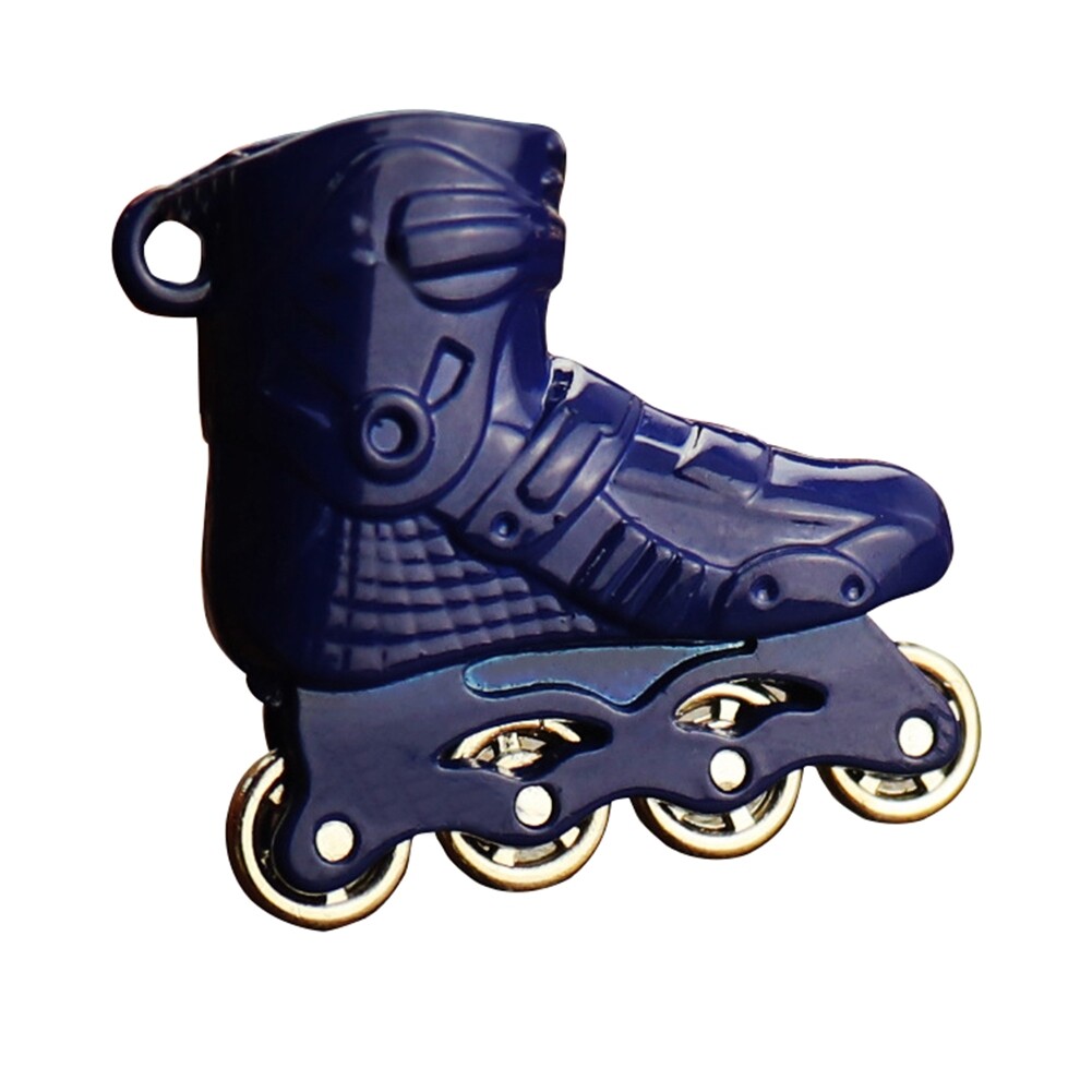 Mini Roller Skates Charm Pendant Car Keychain Key Ring Holder Bag Ornament Gift