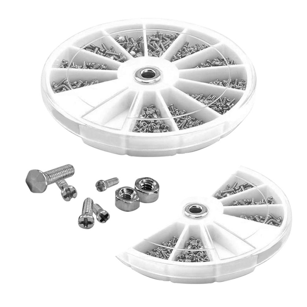 SMVU Sunglasses Repair Screws 600Pcs Fan Screws Repair Tool Laptop Repair Tool Eyewear Repair Kit Phone Repair Screws Screws Nuts Assortment Kit Glasses Repair Set Watch Repair Tools With Screwdriver